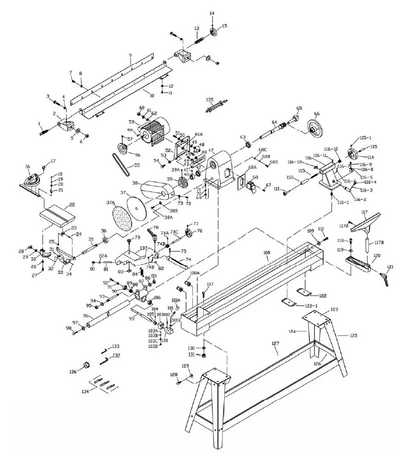 TOPMAQ 18-08-MCF1000 Woodworking Copy Lathe-10