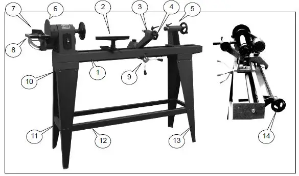 TOPMAQ 18-08-MCF1000 Woodworking Copy Lathe-2
