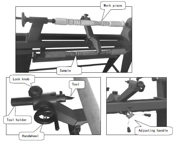 TOPMAQ 18-08-MCF1000 Woodworking Copy Lathe-5