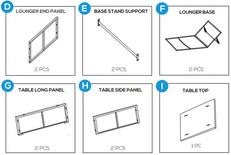 WESTIN OUTDOOR OP4001 Sun Lounger Set With Cushions And Table-fig6