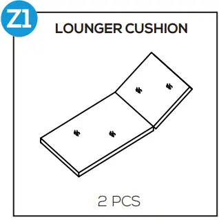 WESTIN OUTDOOR OP4001 Sun Lounger Set With Cushions And Table-fig7