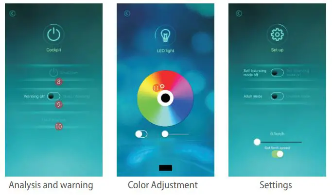 GYROOR T581 Hoverboard User Manual - About app