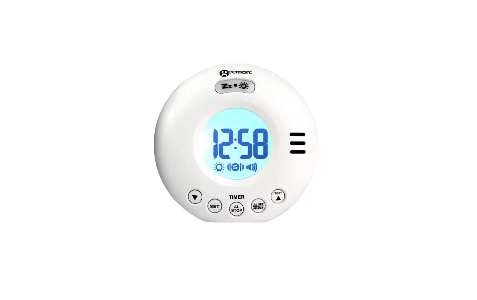 Geemarc Jwns-voyagerv2_wh_i Wake Shake Voyager V2 75db Loud Travel Alarm Clock User Guide