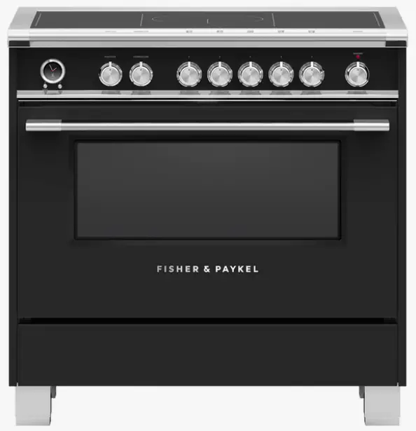 FISHER and PAYKEL OR36SCI6B1 36 Inch 5 Zones with SmartZone Induction Range