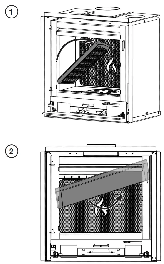 STOVAX Riva2 Outdoor Air Baffle - fig 4
