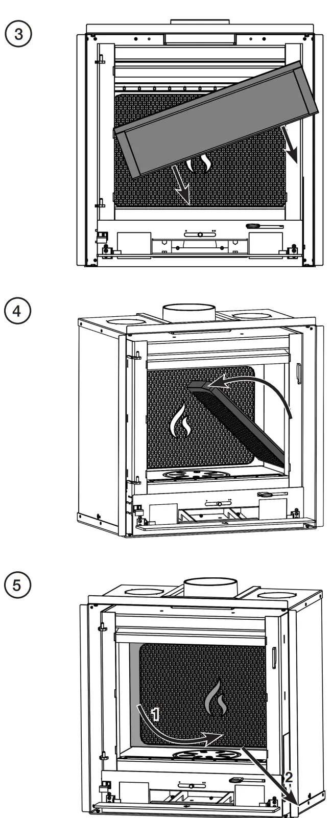 STOVAX Riva2 Outdoor Air Baffle - fig 5