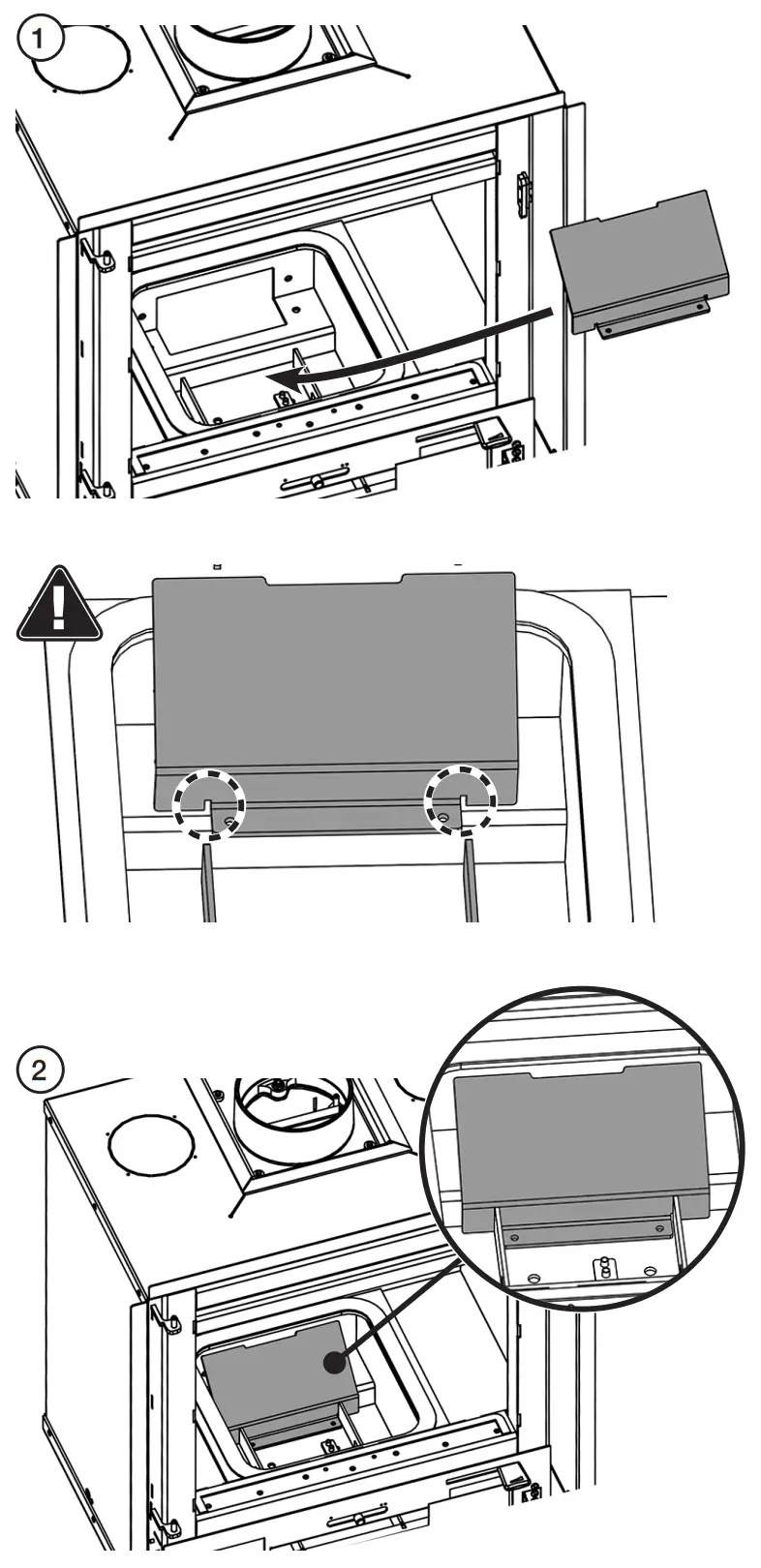 STOVAX Riva2 Outdoor Air Baffle - fig 6