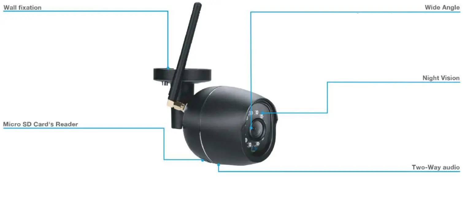 CHACON IPCAM FE03 Outdoor IP Wi Fi Camera With SD Card - Overview
