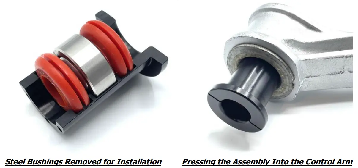 DOUG SHELBY ENGINEERING 2003 2017 Dodge Viper Spherical Lower Control Arm Bushings - fig2