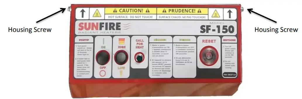 SUNFIRE SF-150 Radiant Heater - Figure 1