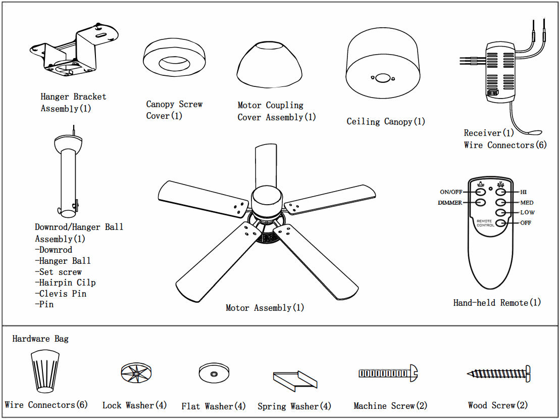Breezary 24013 SN 52 Inch Ceiling Fan - fig 6