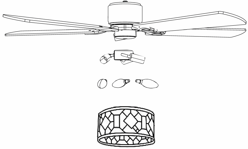 Breezary 24013 SN 52 Inch Ceiling Fan - fig 8