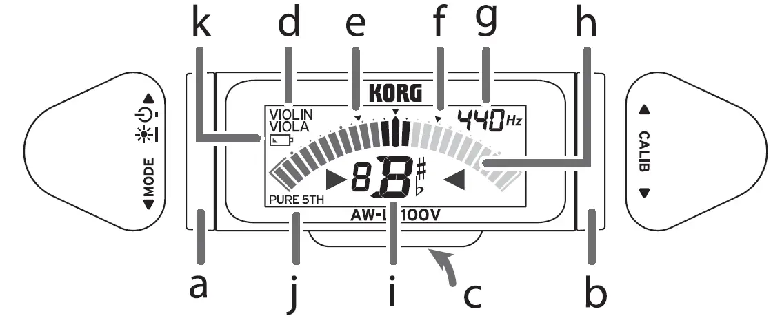KORG W-LT100V Clip-On-Violin-Tuner-01