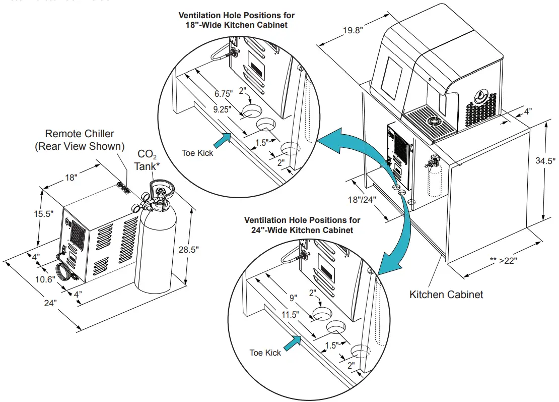 ELKAY SW1806CR Smartwell Countertop Beverage Dispenser with Remote Chiller - fig 7