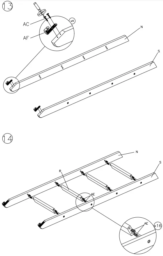 ASHLEY B733-59 Twin Bunk Bed with Ladder-FIG10