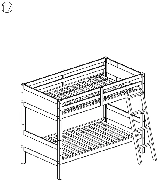 ASHLEY B733-59 Twin Bunk Bed with Ladder-FIG12