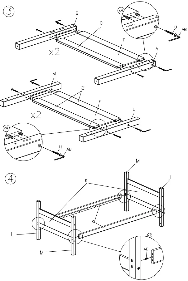 ASHLEY B733-59 Twin Bunk Bed with Ladder-FIG5