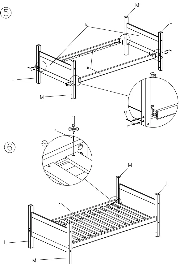 ASHLEY B733-59 Twin Bunk Bed with Ladder-FIG6