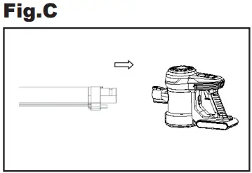 beper-P202ASP100-Rechargeable-Vacuum-Cleaner-FIG-3