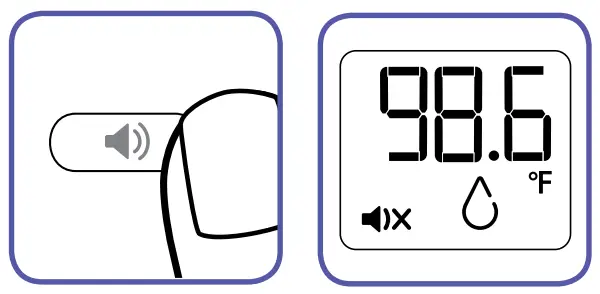 BRAUN BNT100 No Touch 3-in-1 Thermomete-- sound mode