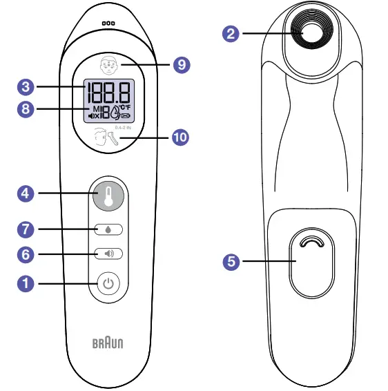 BRAUN BNT100 No Touch 3-in-1 Thermometer-