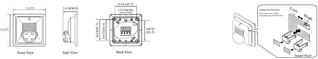 POTTER-SH24W-75110-Select-A-Strobe-Horn-Combination-FIG-2
