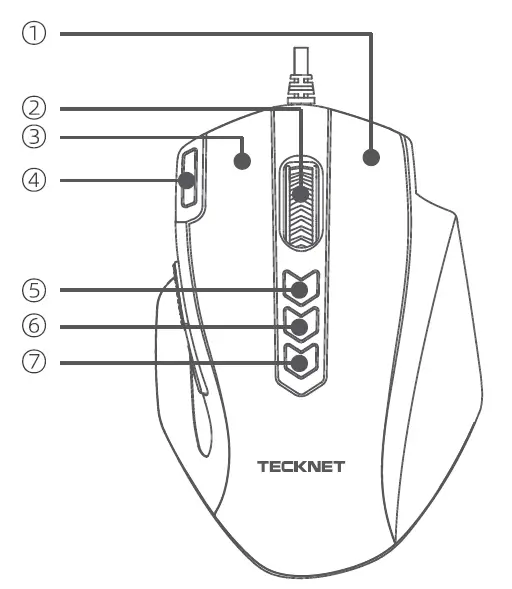 TECKNET EGM01794 GM2793-2 Gaming Mouse 2