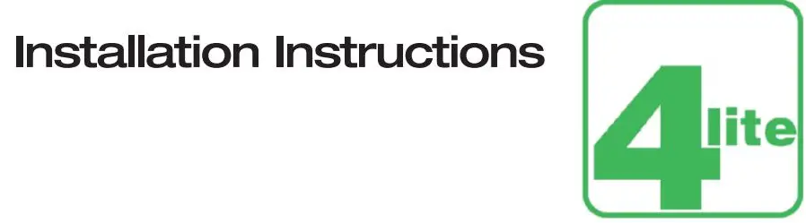 4lite 4L2-102 Floodlight Range Instructions