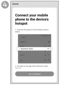 Connecting air conditioner with app