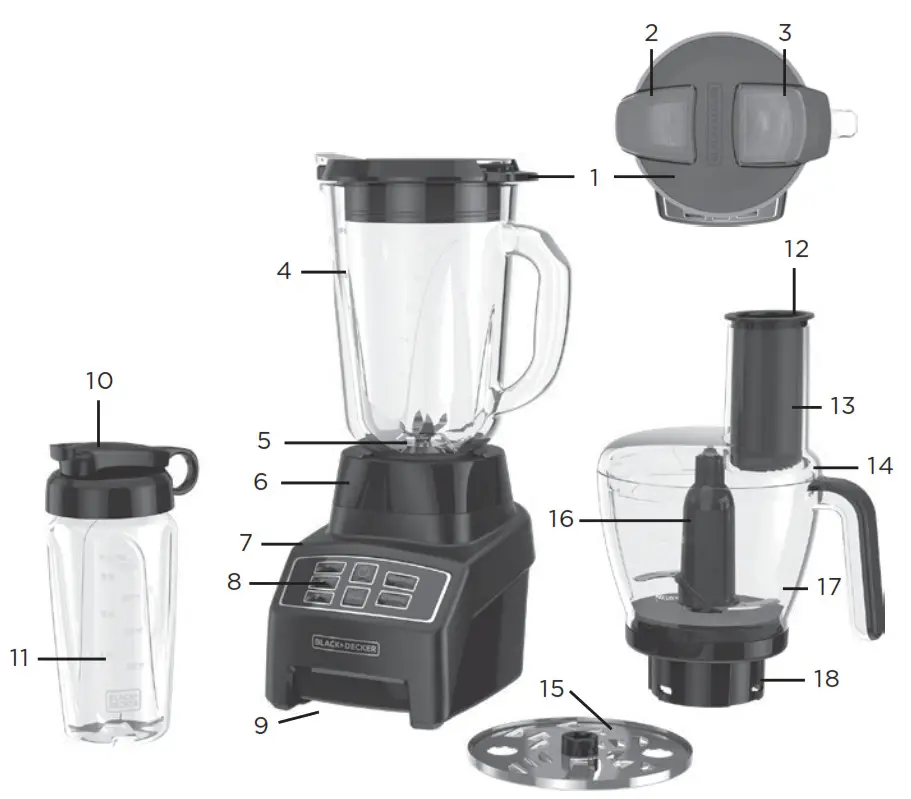 BLACK DECKER BL1275BGFP 5-in-1 Digital- System