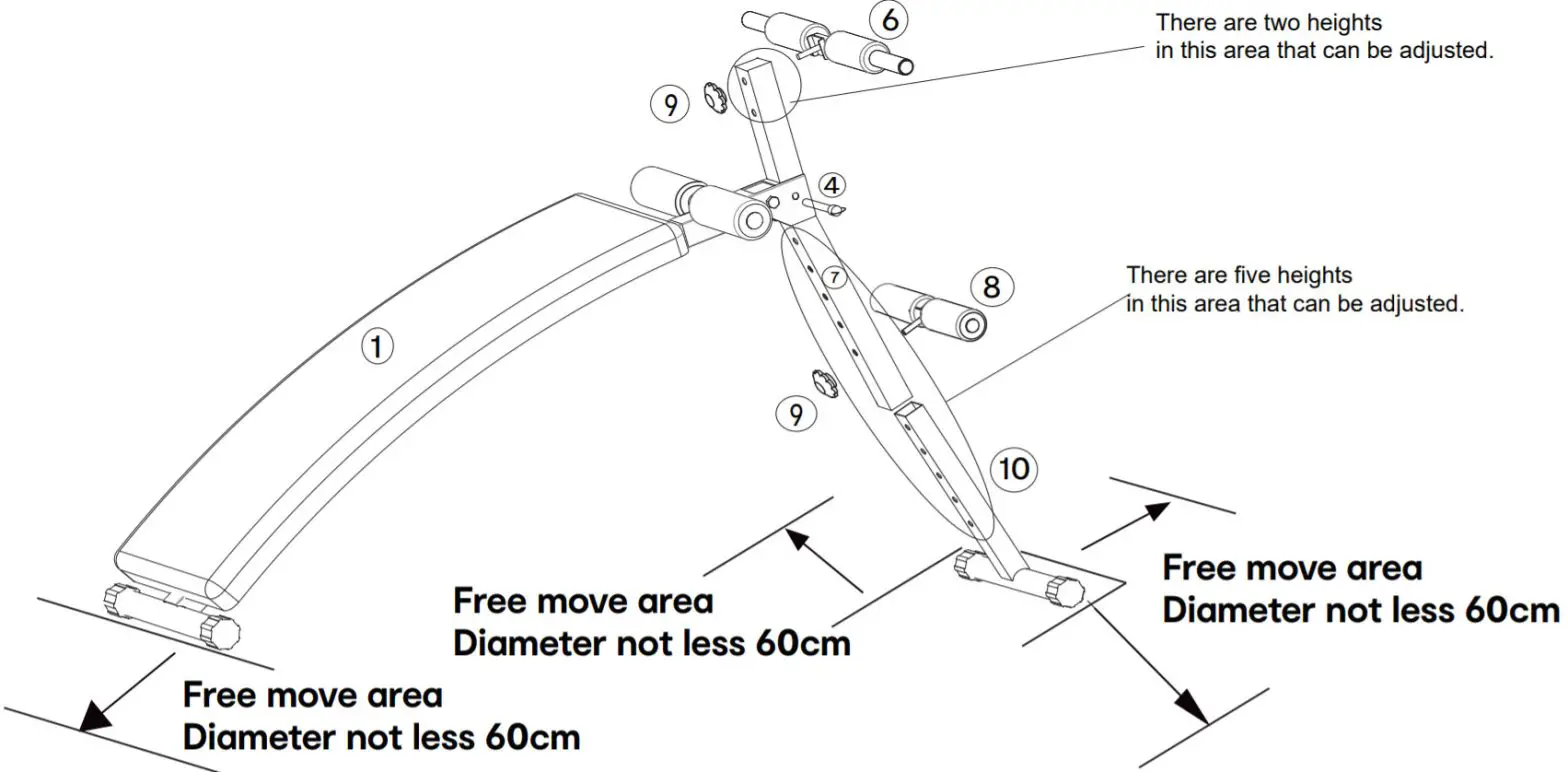 Kmart 42980681 Curve Sit-UP Bench-STEP 2