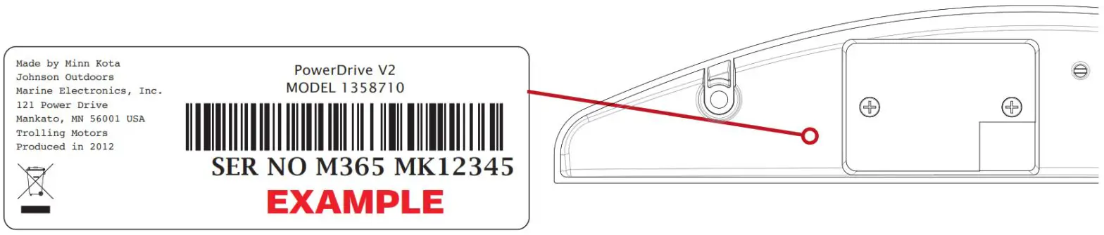 MINN-KOTA CoPilot for PowerDrive V2-- The serial number