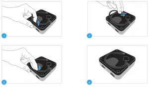 OWC TCDK5P2SG USB-C Travel Dock - Assembly