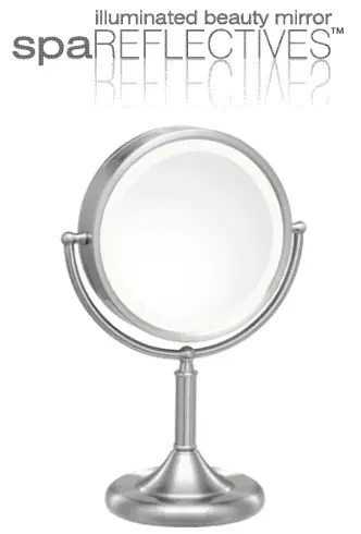 Homedics M-10021 illuminated beauty mirror spa REFLECTIVES - spa reflectives