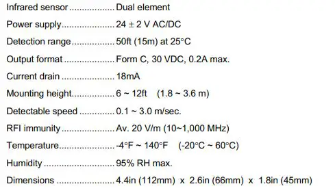 NT-OSW HVAC Occupancy Sensor fig10