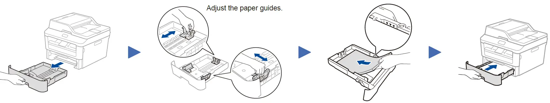 Load paper in the paper tray