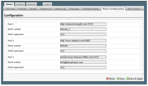 BITMAIN AntMiner S3 Bitcoin Miner - Configuration