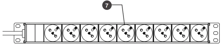 CAYMON PSR429 Series Power Distribution Unit- Back