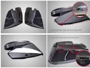 cozzia ZEN 3D Pro Masseage Chair - side boards