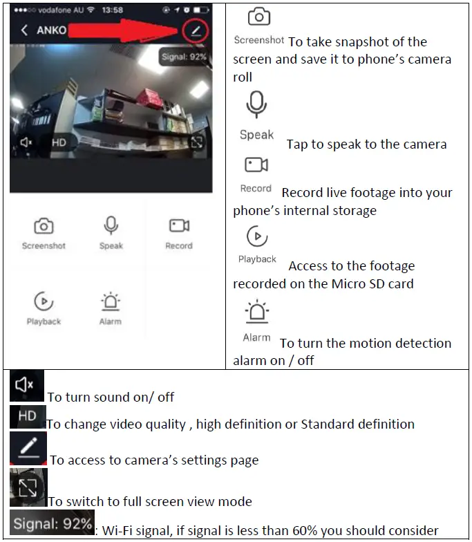 anko E95A Full HD WiFi Indoor Pan and Tilt Camera FIG 7