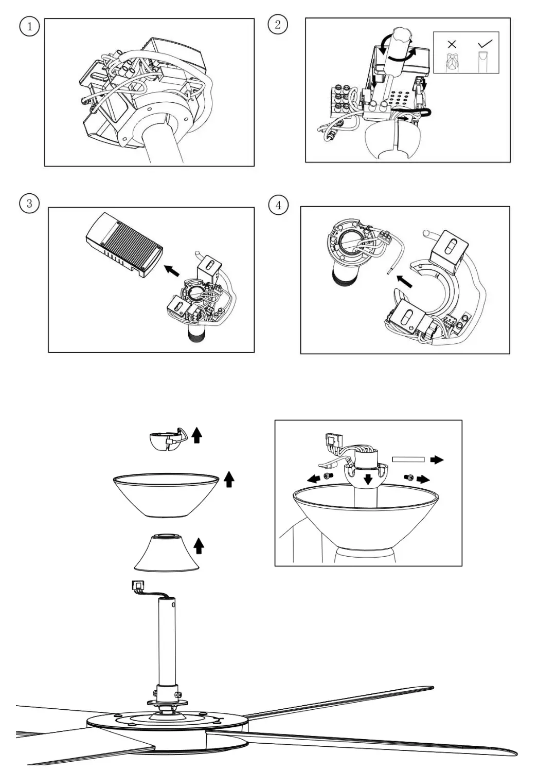 BeaconLIGHTING LUCCI Summit Series DC Ceiling Fan - Fig. 8.2