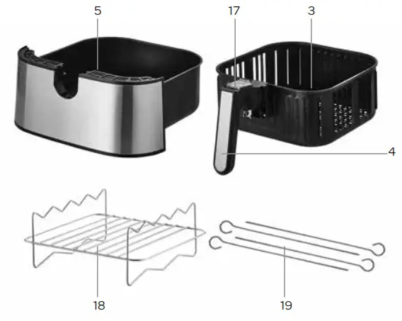 INVENTUM GF500HLD Hot Air Fryer - product description3