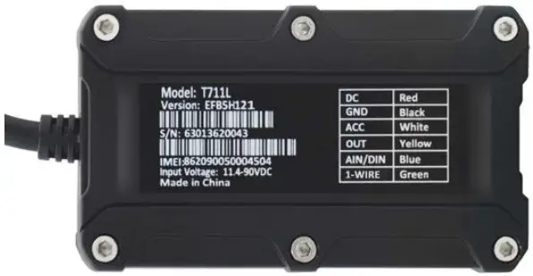 meitrack T711L GPS Vehicle Tracker - Interface Definition