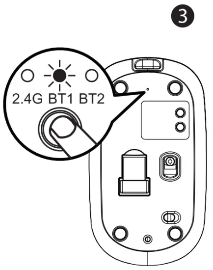 Shenzhen Dwason Technology MC221 Wireless Mouse - pairing2
