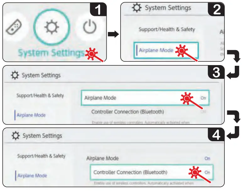 PYLE PGMC1NTN Nintendo Switch Game Console Handle User Guide - Turn on the Switch console
