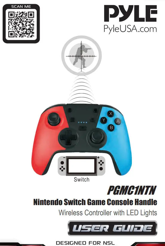 PYLE PGMC1NTN Nintendo Switch Game Console Handle User Guide