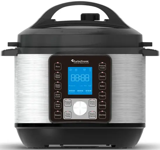 TurboTronic TT-DPC8 TurboChef Pot Digital Pressure Cooker