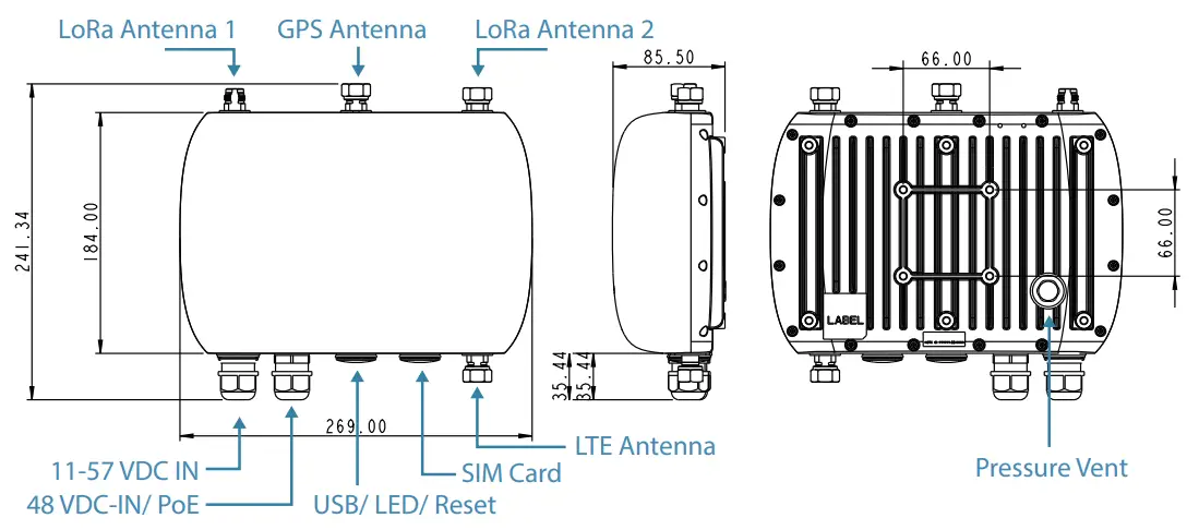 Hon Lin Technology GME840U 915U Outdoor LoRa Gateway - 1