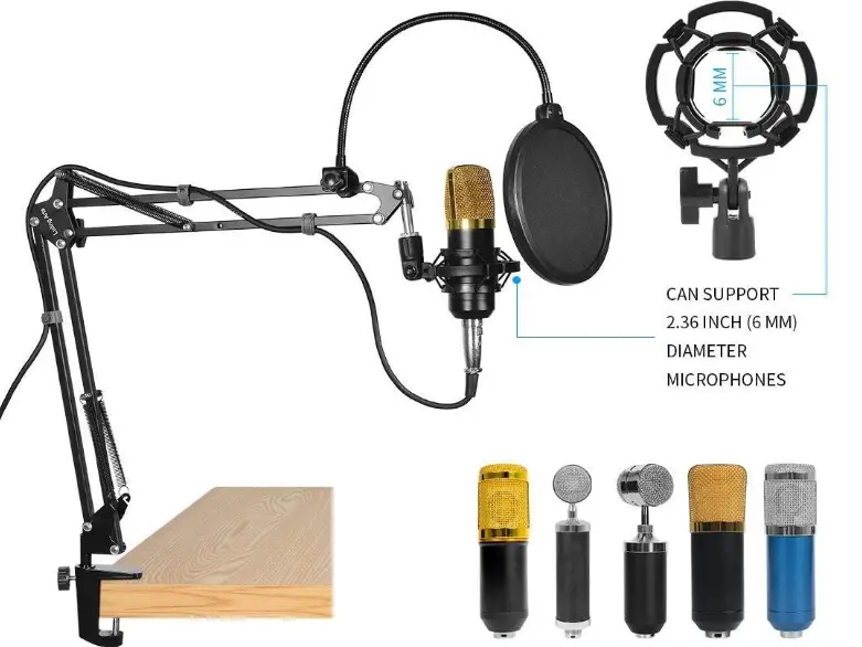 Microphone-Stand-for-Blue-Yeti-with-Boom-Arm-Scissor-2