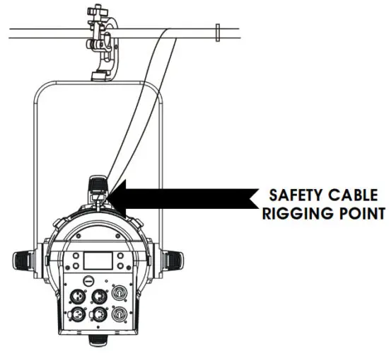ELATION ELAT-CWP713 CW Profile HP LED Spotlight - CLAMP